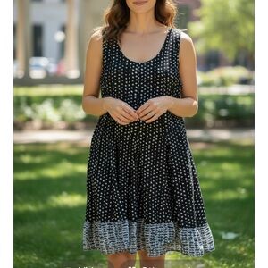 Cino Ruffle Hem Sleeveless Dress XL